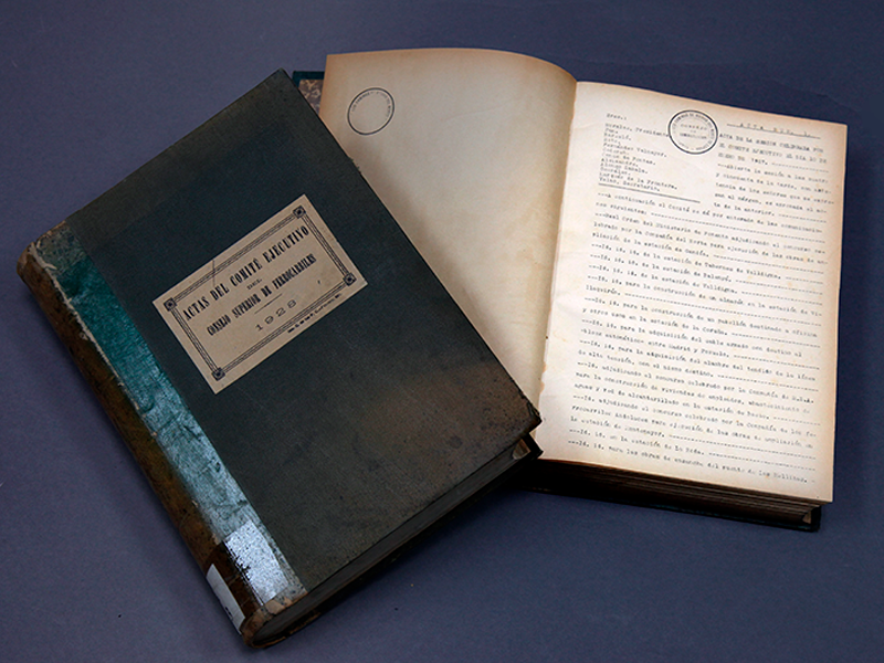 Libros de Actas del Comit Ejecutivo del Consejo Superior de Ferrocarriles de Norte. Ao 1927-1928. Sign. L-0712 - L-0713