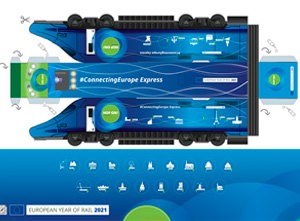 Recortable 'Tren Connecting Europe Express'