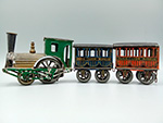 Tren de resorte (F.V. - Lef�vre Fr�res, Francia, 1895). Escala 0. Donaci�n: Familia Balbuena - Pieza IG: 08385
